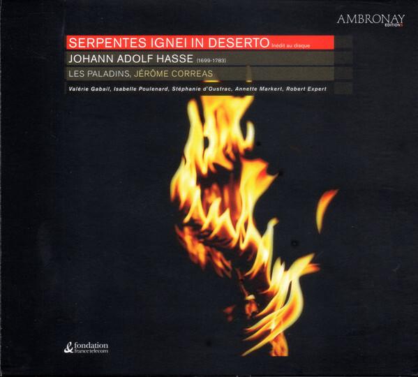 Johann Adolf Hasse, Les Paladins, Jérôme Correas, Valérie Gabail, Isabelle Poulenard, Stéphanie d'Oustrac, Annette Markert, Robert Expert - Serpentes Ignei In Deserto État correct -  reconditionné disponible sur Label Emmaüs